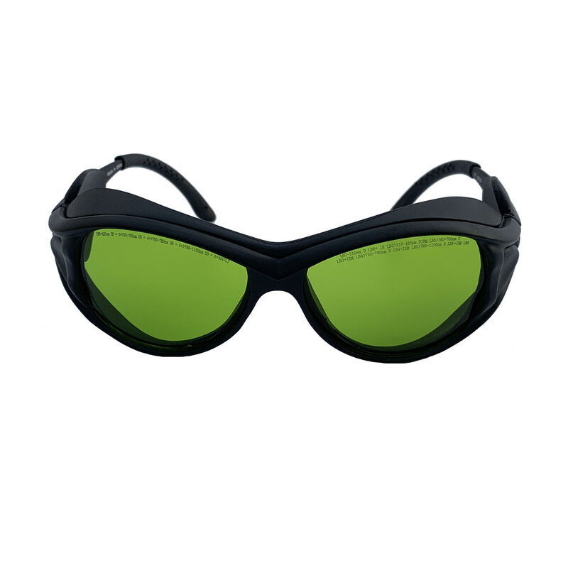 Óculos com laser de 1064 nm 1320nm, óculos de sol com boneca preta, laser de remoção de pelos de fibra 810nm