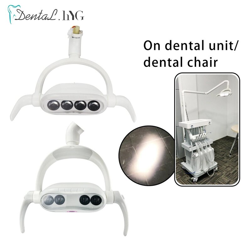 4led dental lâmpada de indução led lâmpada oral shadowless com sensor luz operação para cadeira dental unidade ferramenta odontologia equipment