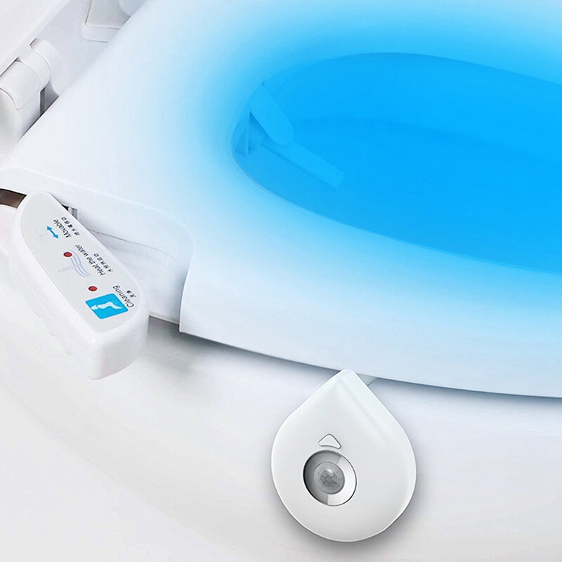 Toilet Light Smart Motion Sensor Toilet Seat Night Light 8 Colors Changeable  Waterproof WC Lamp