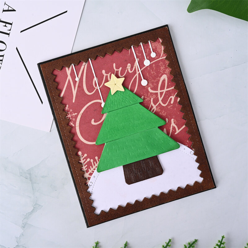 Металлические штампы InLoveArts для изготовления рождественской елки, штампованные формы для украшения, скрапбукинга, бумаги, ремесленных ножей, лезвие, штамповочный трафарет