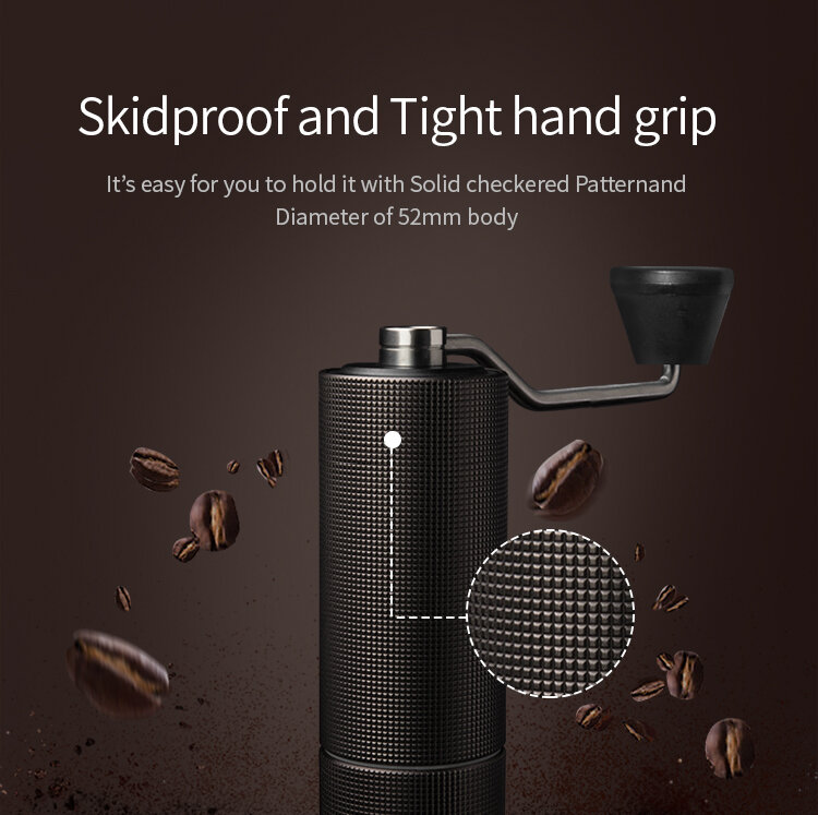 TIMEMORE-체스트넛 C2 맥스 수동 커피 그라인더, 휴대용 고품질 핸드 커피 그라인더 밀, 더블 베어링 포지셔닝 포함