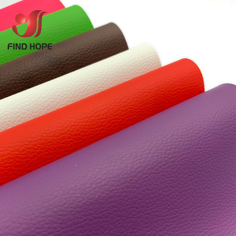Tecido de couro sintético para costura, Litchi PU Leather, Latherette, Bow Bag, broches, sofá, carro, DIY, Hademade Material, 20x30cm, A4