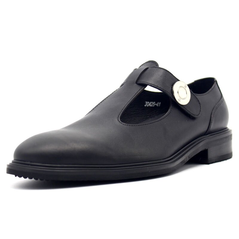 Runway – sandales aérées en cuir véritable pour hommes, chaussures d'été, ajourées à crochet et boucle, de qualité supérieure, robe formelle Vintage, Sandalia Masculina