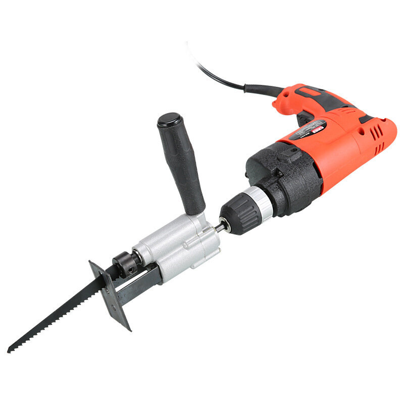 Household Reciprocating Saw Power Tool Adapter Metal Wood Cutting Tool Electric Drill Attachment With Blades Woodworking Tool