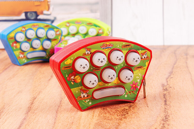 New Fun Mini Gopher Children's Palm Hands-on Speed Game with Light Music Puzzle Kids Holiday Toy Gift