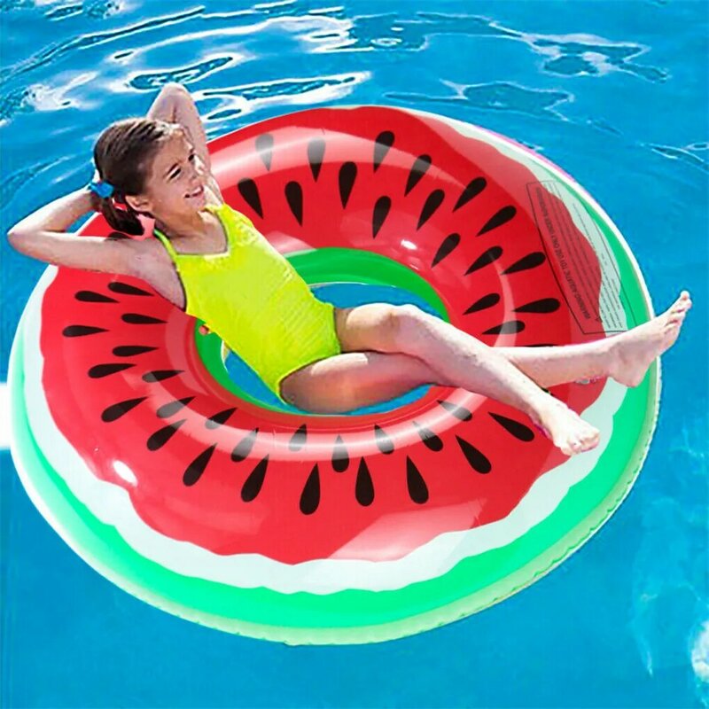 البطيخ سرير قابل للنفخ لحمامات السباحة دائرة طوافة بلاستيكية للسباحة للأطفال الكبار السباحة العملاقة تعويم مرتبة هوائية ألعاب حمام سباحة الشاطئ