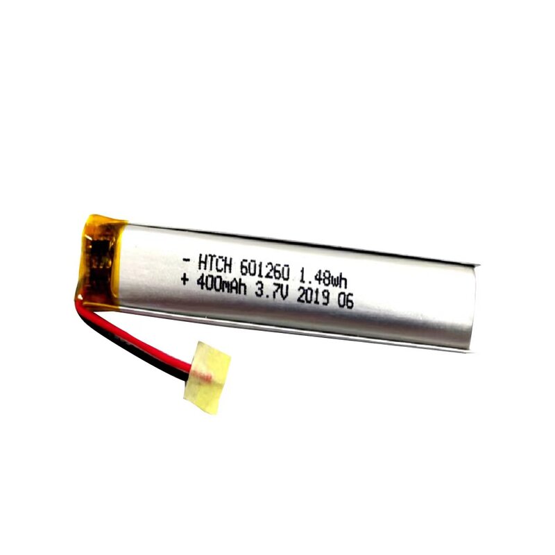 601260แบตเตอรี่ลิเธียมโพลิเมอร์601260 400mah3.7v ยาวแบตเตอรี่ลิเธียมแบตเตอรี่ชุดหูฟังบลูทูธ