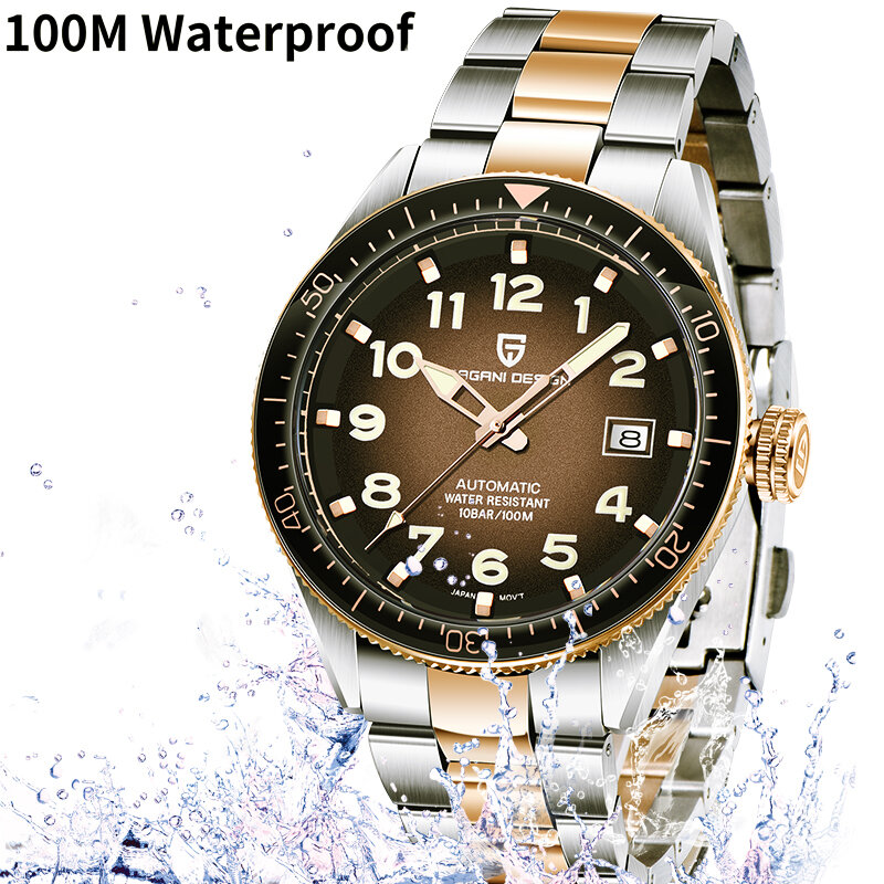 2023 New PAGANI DESIGN Mechanical Watches For Men Luxury Automatic Watch Men Waterproof Steel Business Watch Relogio Masculino