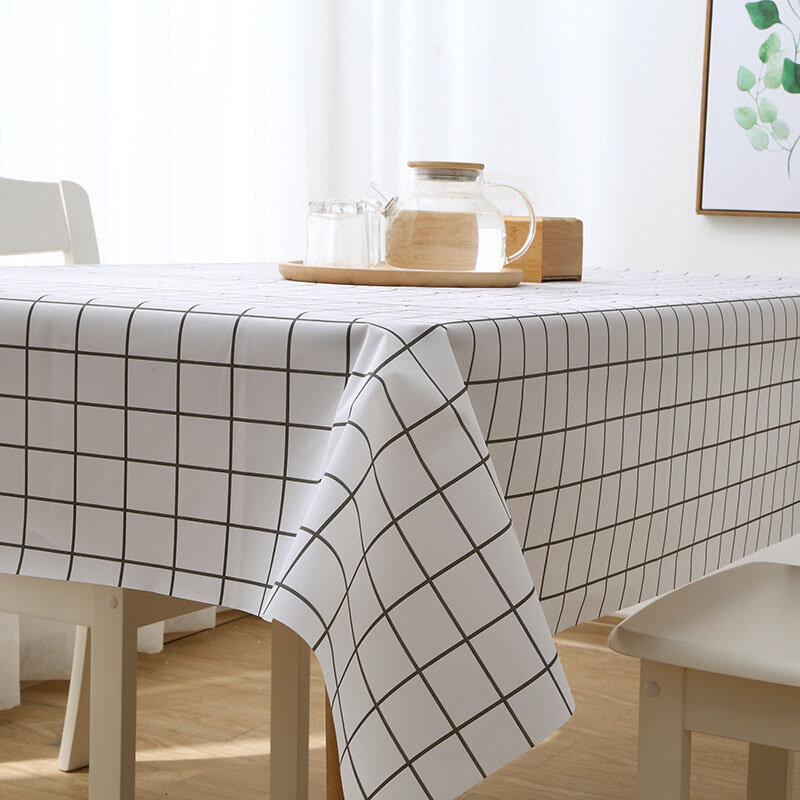 Pano de mesa de pvc à prova doilágua oilproof jantar toalha de mesa cozinha decorativa retangular café cozinha festa capa de mesa mapa