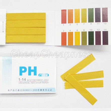 1PCS 031N 358A 80 Strisce Full Range pH Acido Alcalina 1-14 Test Paper Water Tornasole Test Kit vendita calda