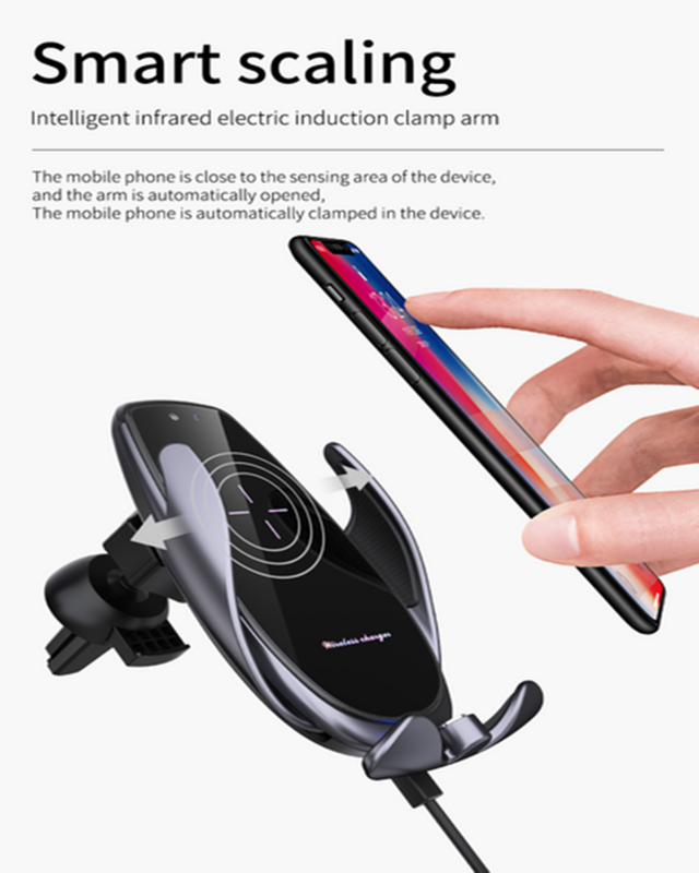 Clip mágico V3S para coche, soporte de teléfono móvil con magnetización inalámbrica, apertura y cierre de inducción automática
