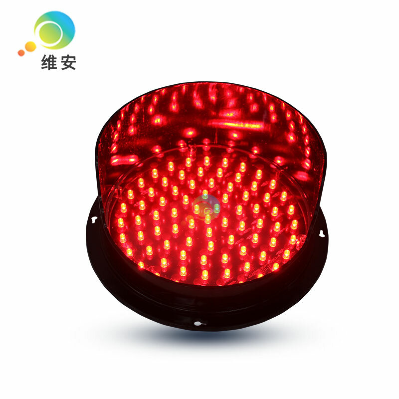 Módulo de luz de tráfico LED amarilla de 200mm, personalizado, DC12V o DC24V, con reemplazo de visor de luz de tráfico