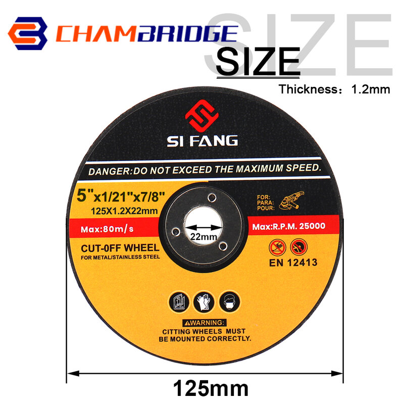 125mm 5" Metal Cutting Discs,5 Inch Cut Off Wheels Flap Sanding Discs Grinding Discs Angle Grinder Wheel 3-60Pcs