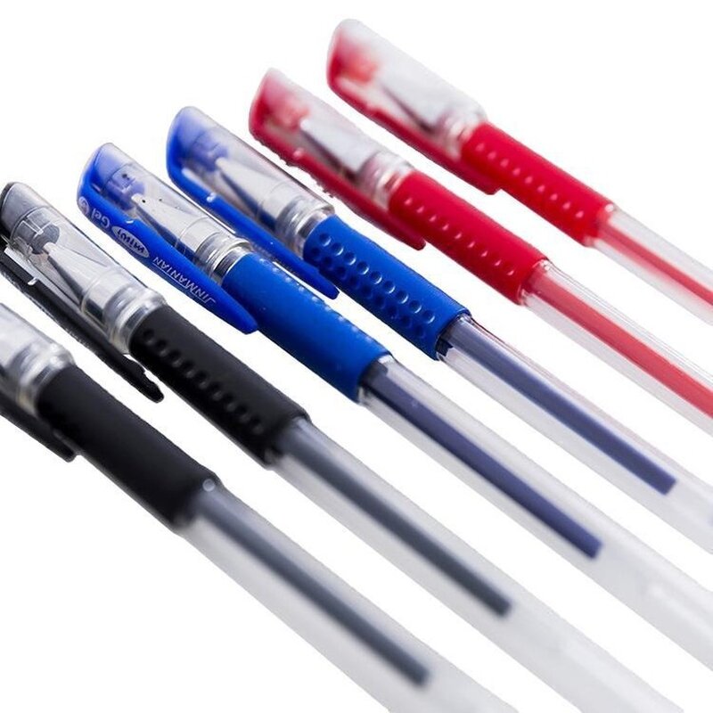 1Pc ขายส่งปากกาด้ามไม้ขายส่งมาตรฐานยุโรป Ergonomic สำหรับทำงานสำนักงานปากกา0.5มม.เครื่องเขียนนักเรียน