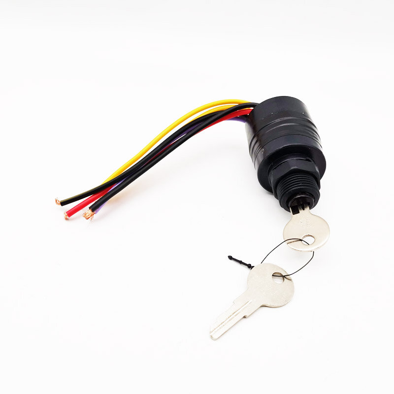 Ignition Key Switch Push to Choke Off-Ignition-Start 6 Wire For Mercury Outboard