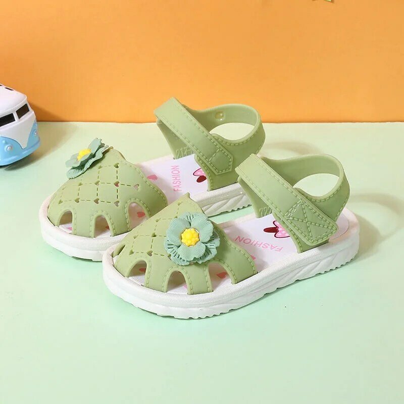 Sandalias para niñas Baotou, zapatos de playa para niños de 2-7 años, sandalias antideslizantes de fondo suave para niños, sandalias antideslizantes de verano