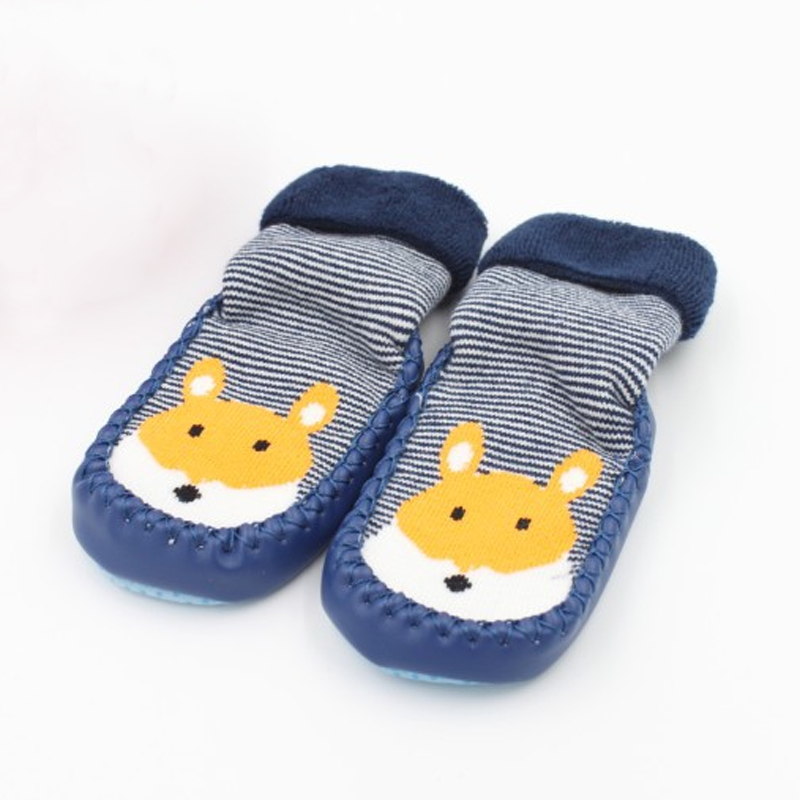 Новые осенне-зимние детские носки для малышей нескользящие носки для пола с мультяшным рисунком