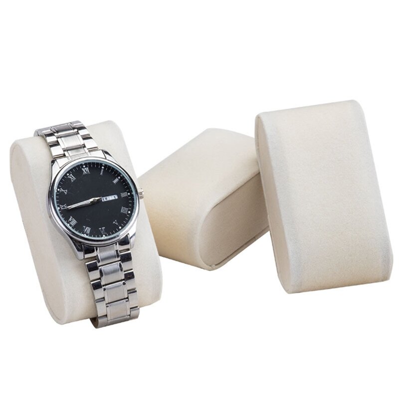 5PCS velluto braccialetto orologio cuscino gioielli mostra vassoi gioielli conservazione adatto per Display orologio braccialetto collana AXYD