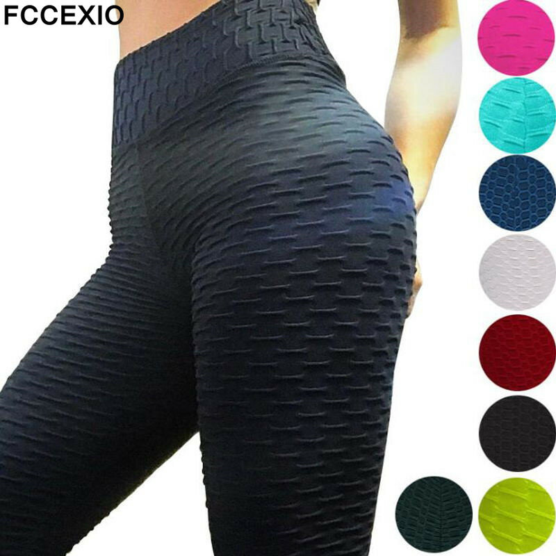 Calças de treino sexy para mulheres, leggings esportivas fitness, calças jacquard femininas de cintura alta, calças esportivas apertadas, spodnium