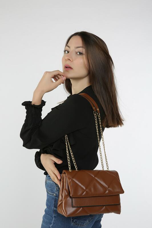 Женская коричневая сумка через плечо с вышивкой-сумка через плечо