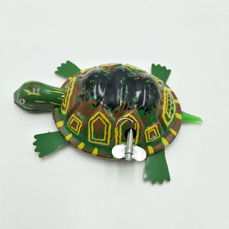 Children's classic iron clockwork toy jumping frog cock mouse rabbit turtle retro toy puzzle education children's gift