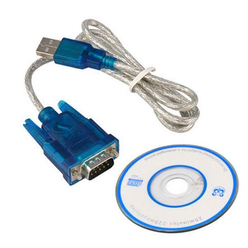 80cm High Quality USB 2.0 to Serial RS-232 DB9 9Pin Chipset SUPPORT Adapter USB RS232 ch340 Cable WIN10 Converter
