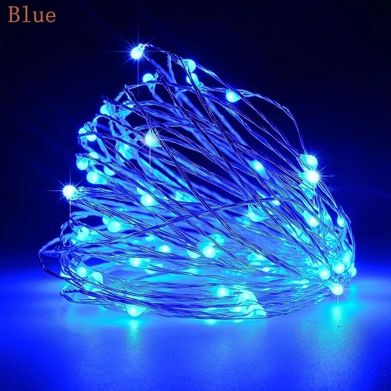 2M/5M/10M Koperdraad Led Slingers Kerst Fairy String Lights Gordijn Licht Voor Bruiloft huis Tuin Decoratie Lamp Рождество