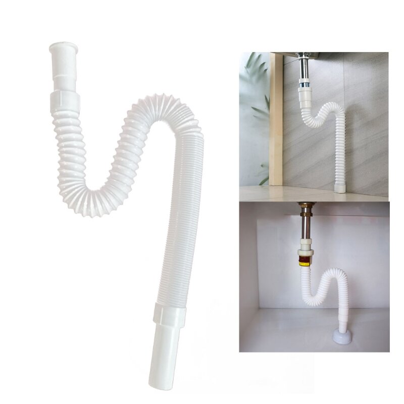 Lavello fognatura tubo di scarico tubo Extender lavabo lavello scarico idraulico flessibile tipo U/S tubo trappola per cucina bagno