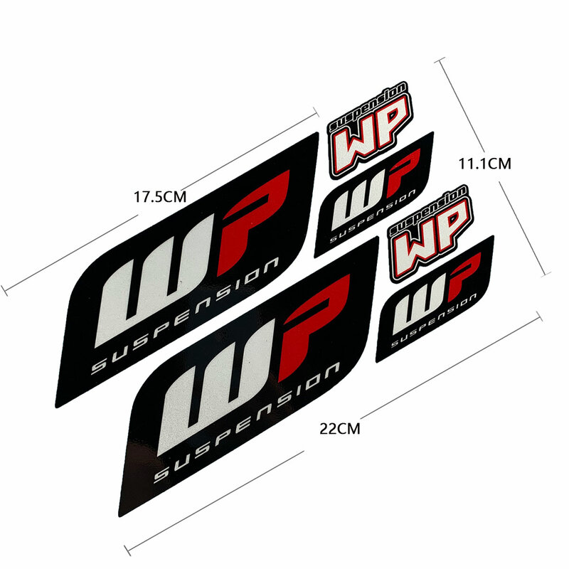 WP Moto Sticker Accessory Laser Rainbow Suspension Modification decoration Motorcycle Waterproof Decal