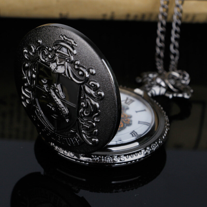 절묘한 HP 오소리 컬러 다이얼 석영 포켓 시계, 아날로그 펜던트 목걸이 남여 시계 선물