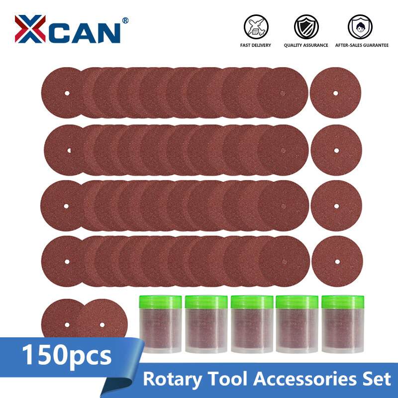 XCAN Resin Cut off Wheel Disc 150pcs 25mm Metal Cutting Disc for Dremel Rotary Tool Accessories Circular Saw Blade