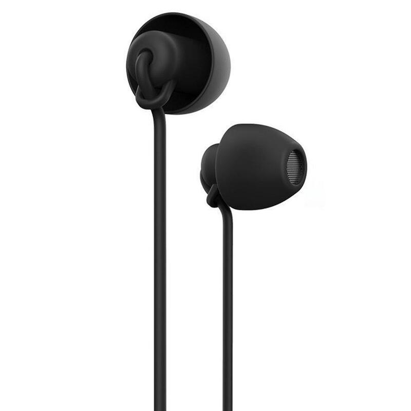 Sommeil écouteur souple Silicone casque léger écouteur avec Microphone 3.5mm bruit annulation écouteur pour Xiaomi Huawei