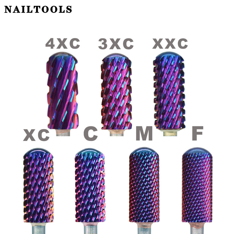 Right Hand Strongest+Safety 5.35 Small Round Top Barrel Blue Blade Carbide Super sharp cutNail Drill Bit