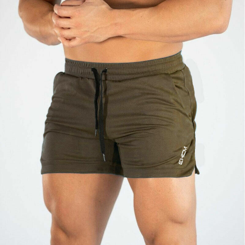 Homens correndo shorts de treinamento shorts treino musculação ginásio esportes dos homens roupas casuais masculino fitness jogging formação shorts