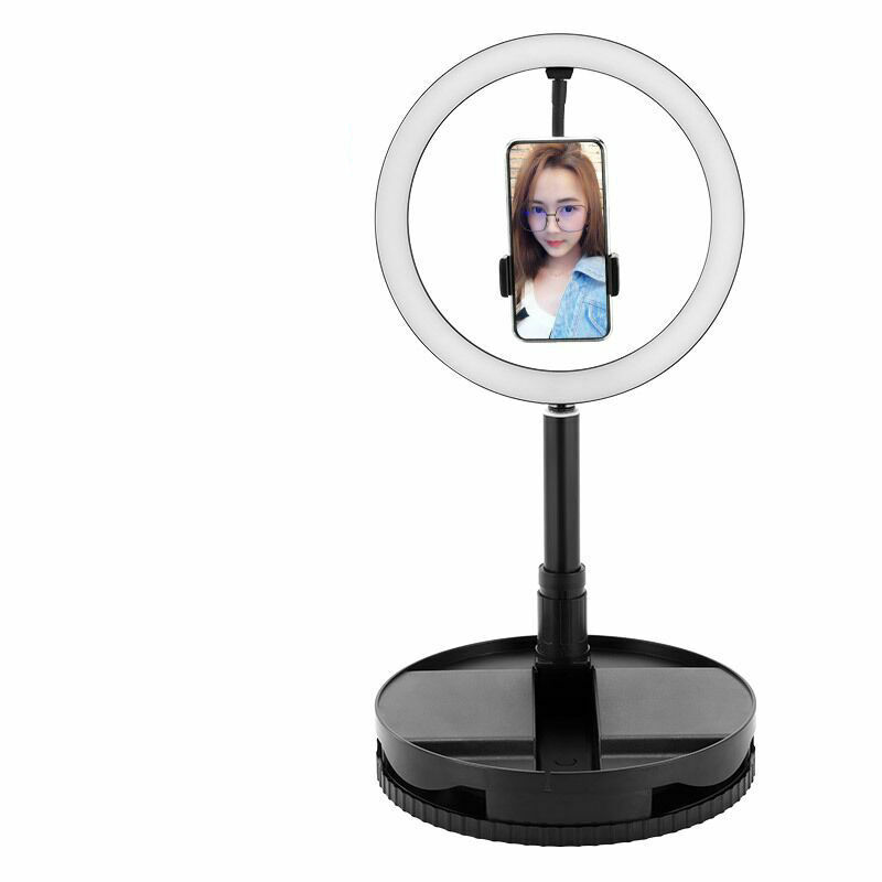 10" Ring Light w/Stand&Phone Holder Selfie fill light Rightlight f/Phone Live streaming Video USB powered All-in-One model 26CM