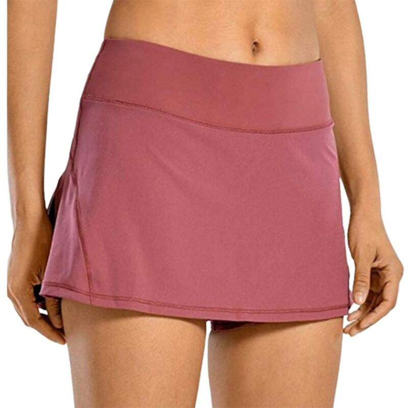 Estate Sexy culotte tasca poliestere vita media Comfort gonne da Tennis elasticizzate pantaloncini da corsa palestra estiva sport Fitness