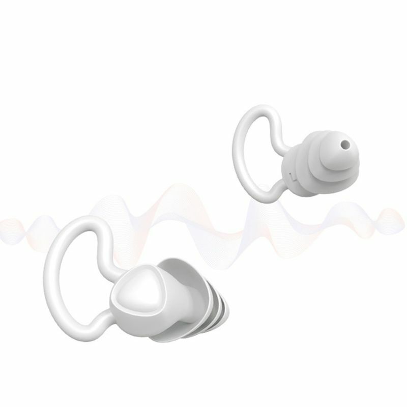 1 par de tampões para os ouvidos, tampões de ouvidos impermeáveis com cancelamento de ruídos para mergulho dormir