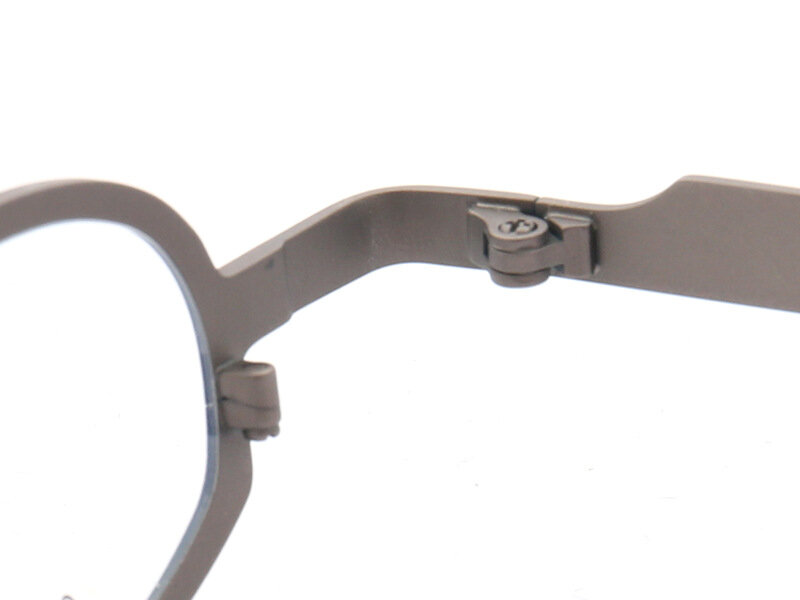 Óculos de titânio puro moldura redonda avant-garde excêntrico míope anti azul-ray presbiopia óculos