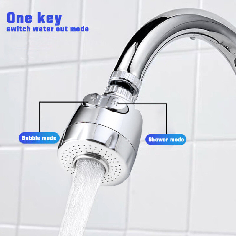 Universal Rotatable Kitchen Faucet Adapter Shower Head Bathroom Water Saving Tap Aerator Diffuser Nozzle Splash Filter Bubbler
