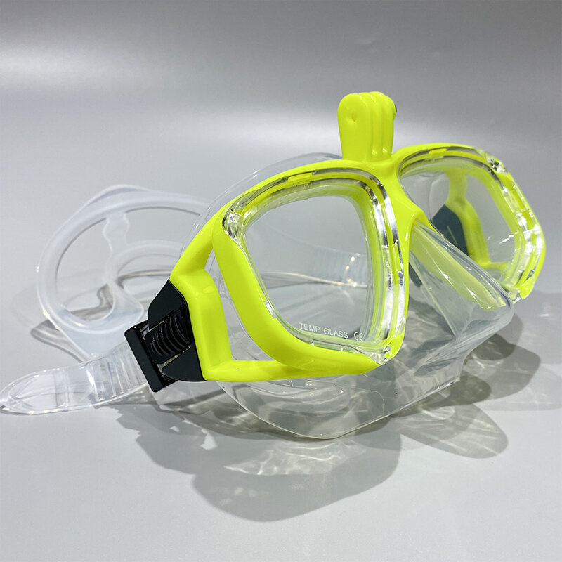 Kacamata Selam Scuba Masker Menyelam Bawah Air Profesional Cocok untuk Kacamata Menyelam Semua Kering Kamera Olahraga Kecil GoPro