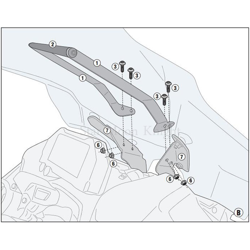 NIKEN – support de pare-brise pour moto, support de plaque de Navigation GPS pour téléphone portable, kit gps pour YAMAHA NIKEN 900 900 2019