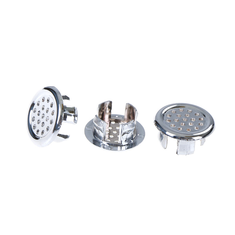 2/3pcs Basin Sink Round Overflow Cover Ring Insert Replacement Tidy Chrome Trim Bathroom Accessories
