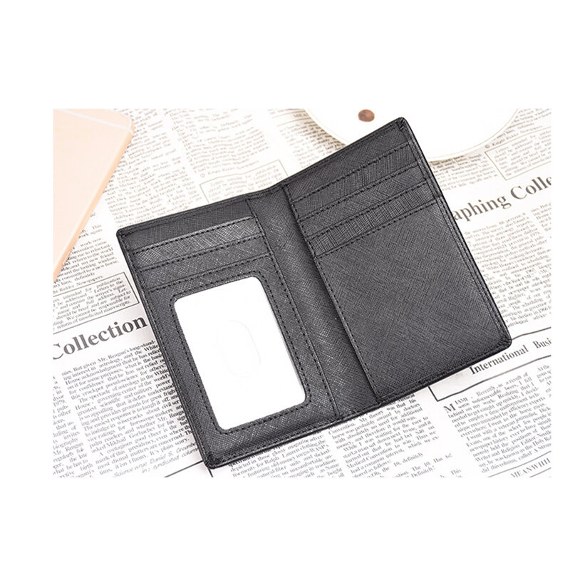 Mannen/Vrouwen Zakelijke Creditcard Houder Mini Id Card Houders Pu Leather Slim Bankkaart Case Organizer Wallet
