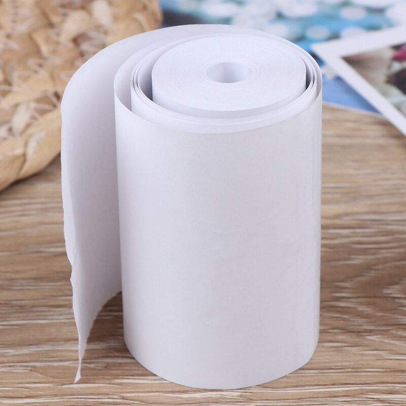 1 rollo de papel con impresión térmica 57x30mm ideal para máquinas de POS de impresora fotográfica