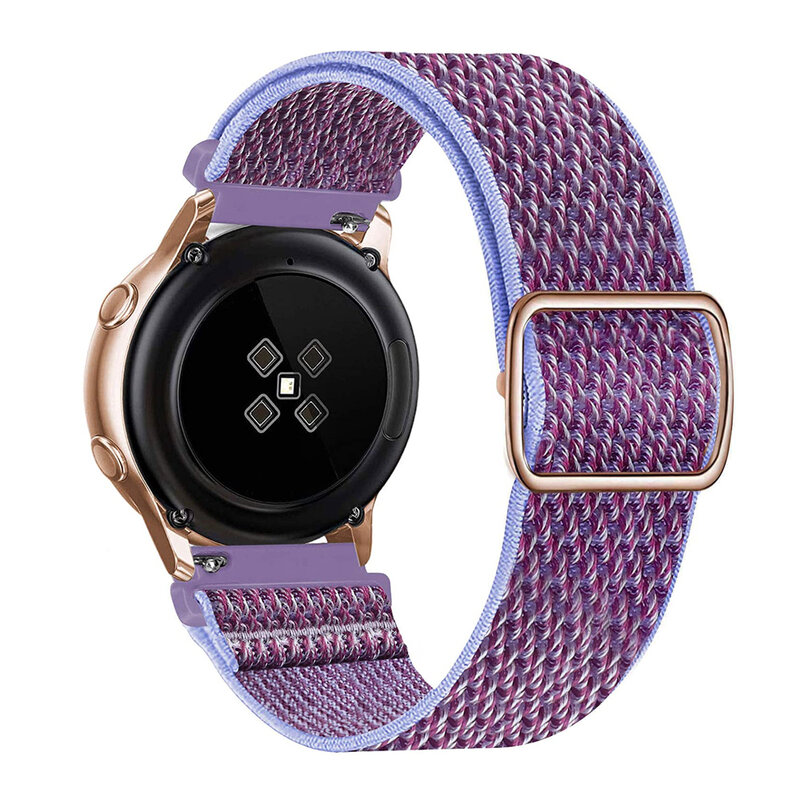 Adjustable Nylon Band for Samsung Galaxy Watch 4 classic Active 2 46mm 42mm amazfit bip 20mm 22mm Huawei watch GT TicWatch strap