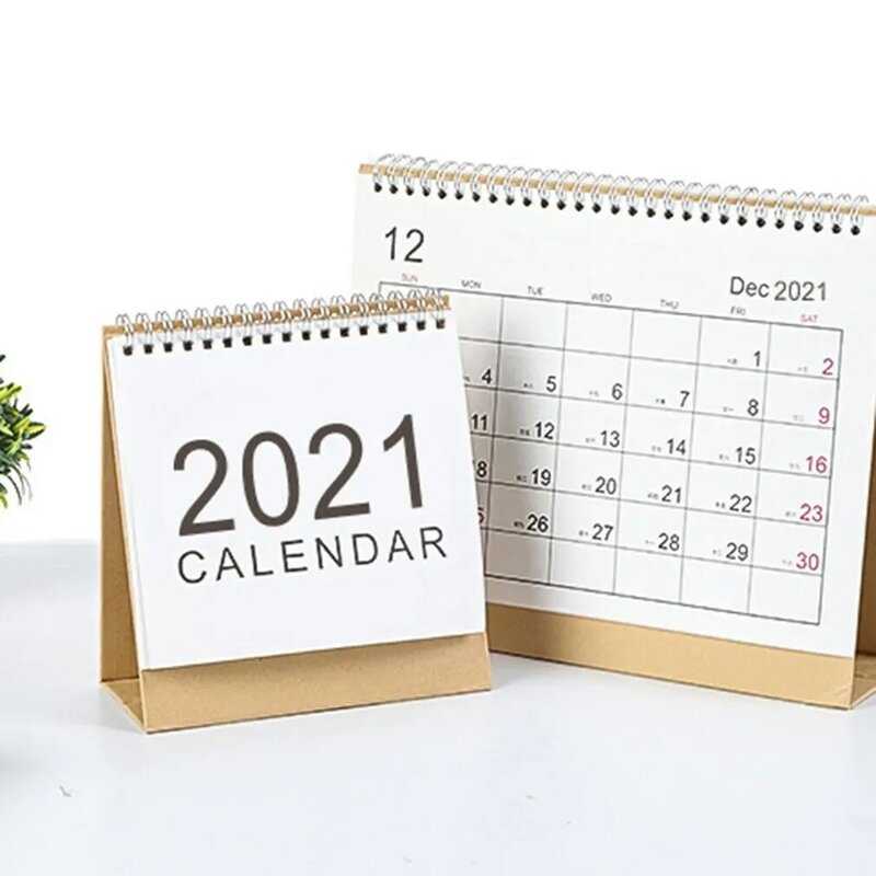 Eenvoudige Kalender Creatieve Evenementen 2021 Bedrijf Desktop Kantoor Accessoires Huishoudelijke Kalender Prachtige Gift