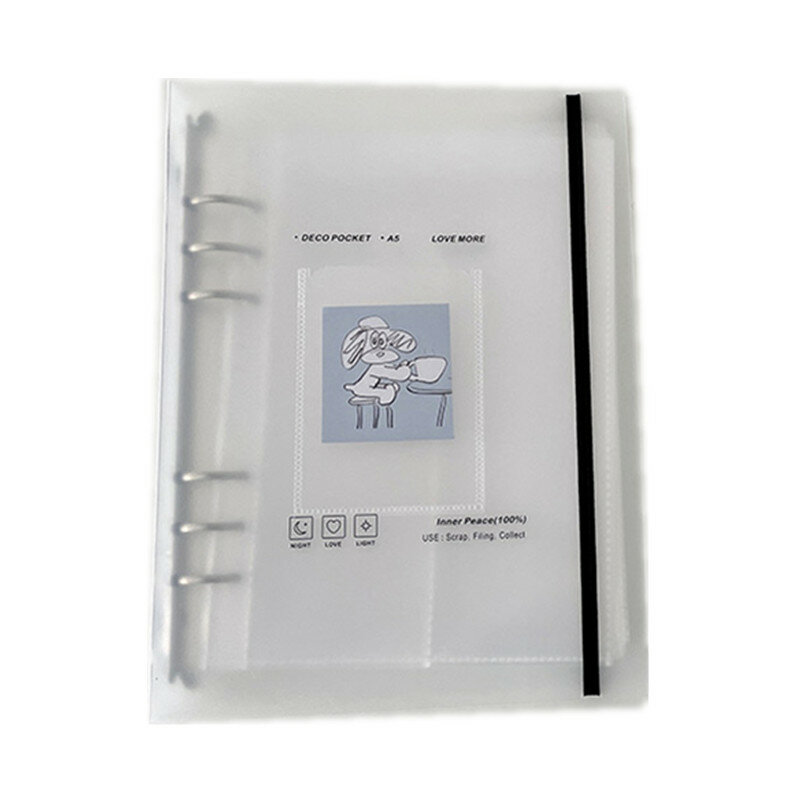 SKYSONIC-Libro de colección A5 con anillas, organizador de fotos, diario, Agenda, planificador, cubierta de bala, papelería escolar