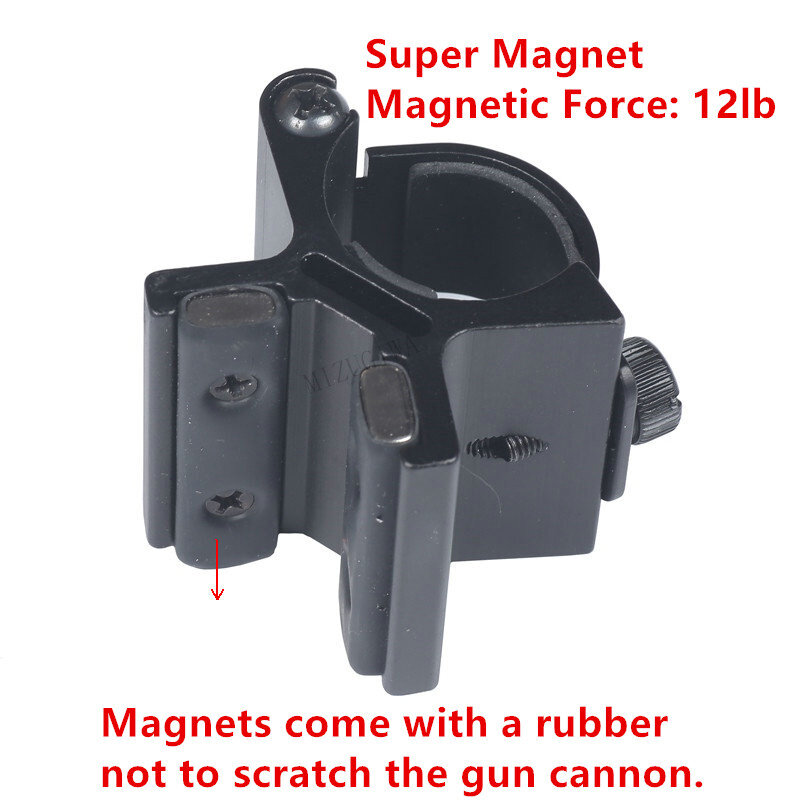 Magnete Mount Strong Dual Magnetic X per torce da 24-27mm Torch Bracket Scope Gun barili tattici con scatola originale