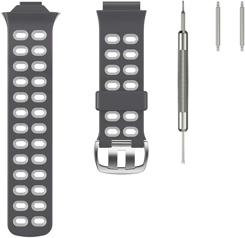 ANBEST-Correa de silicona suave para reloj inteligente Garmin Forerunner 310XT, accesorios de dos colores
