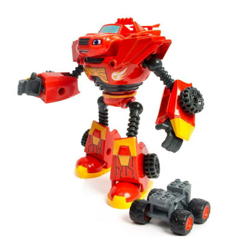 Figuras de acción de Blaze Monster Machines, modelo de coche deformado de plástico/Aleación de dibujos animados, juguetes para niños, regalos de cumpleaños, gran venta